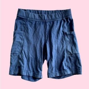 Old Navy - High Waisted Biker Shorts - Blue - size S
